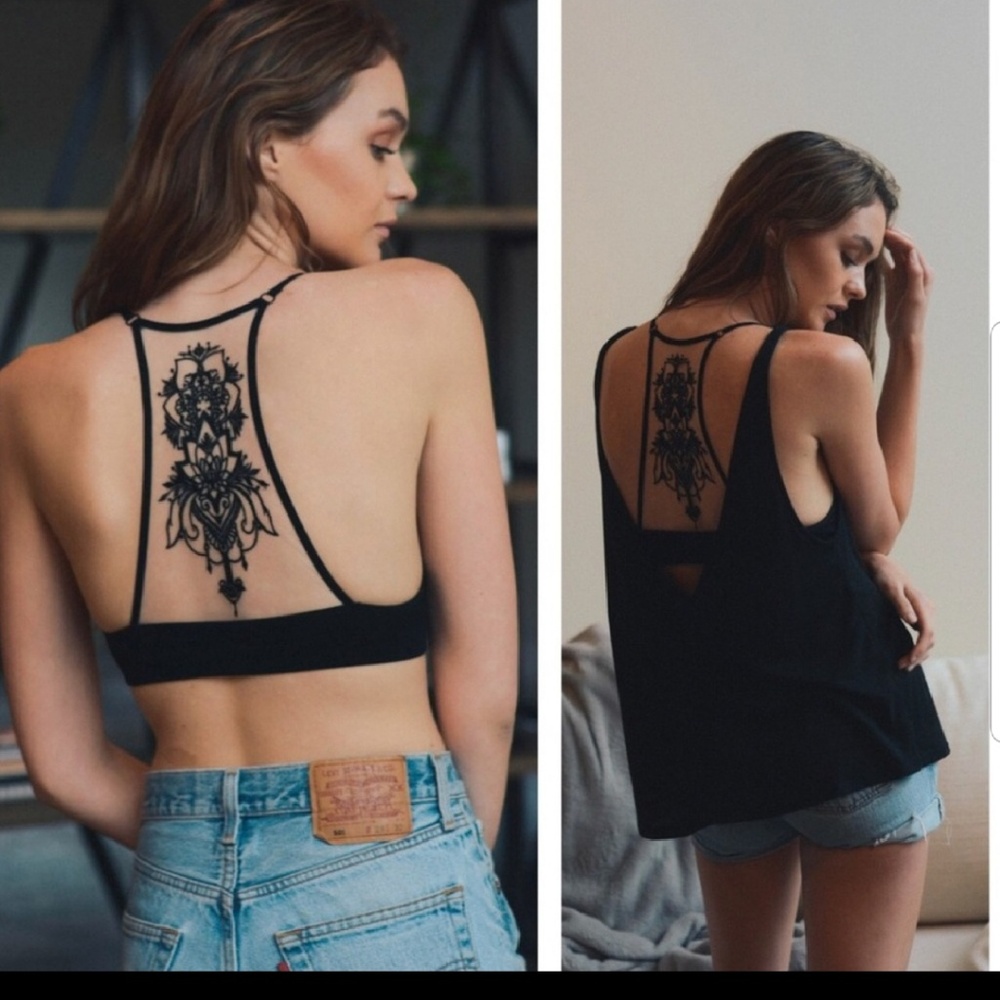 Bralette. New black mesh bralette